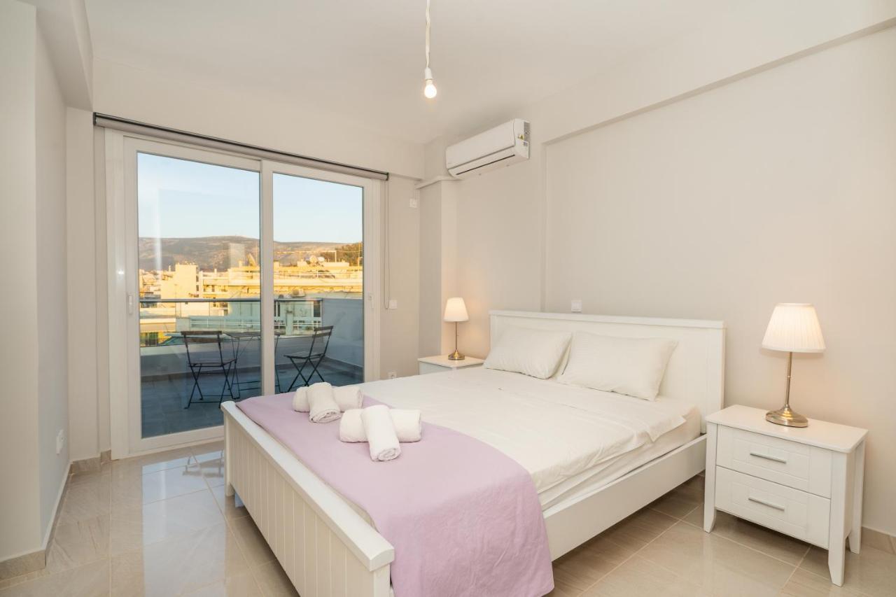 Apartamento Sunny Penthouse W/ Acropolis View Next To Metro Atenas Exterior foto