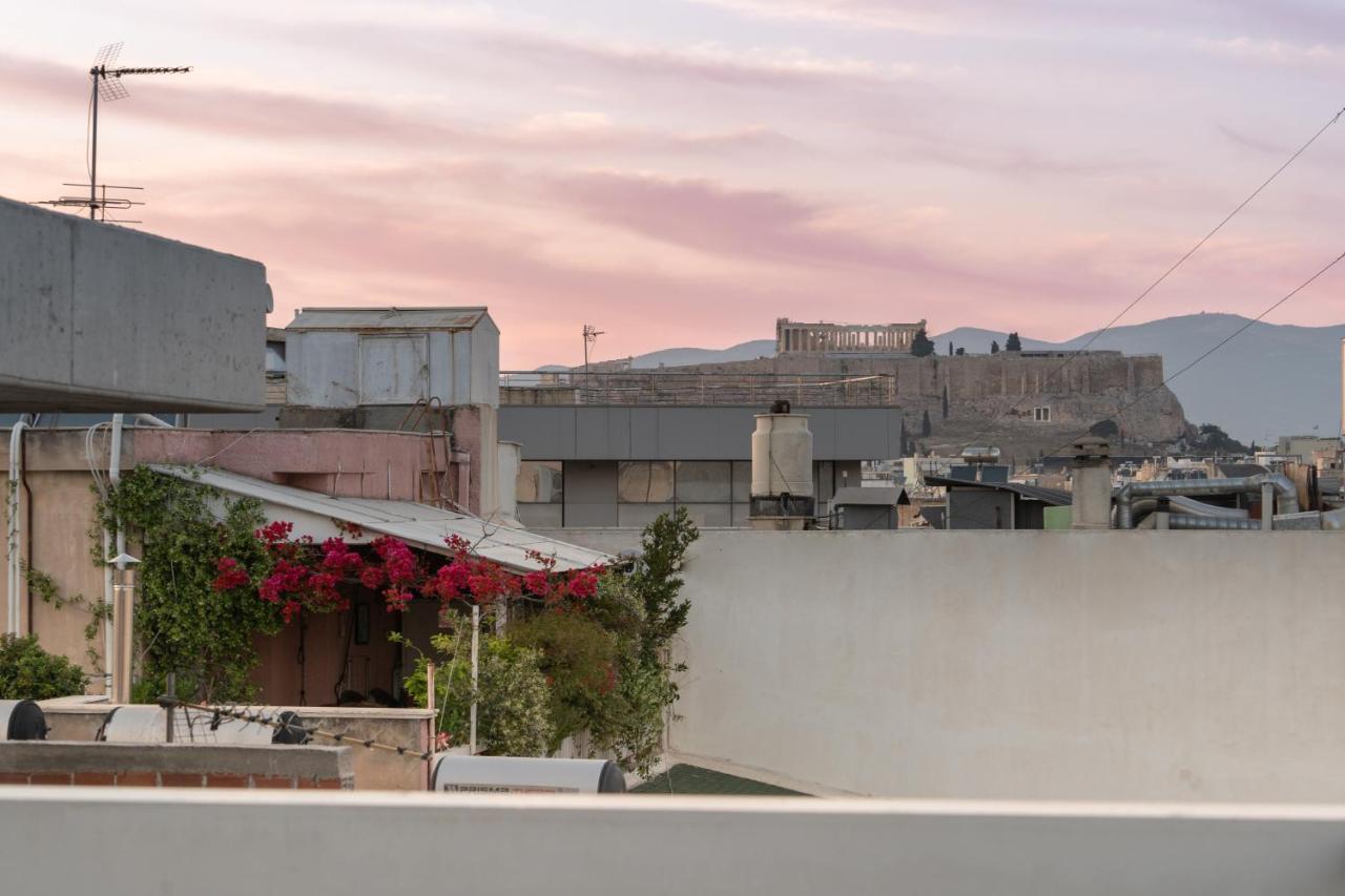 Apartamento Sunny Penthouse W/ Acropolis View Next To Metro Atenas Exterior foto